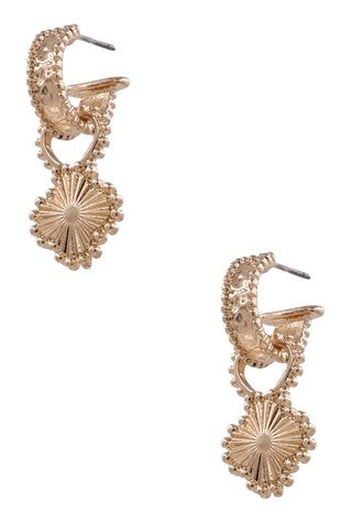 Show Time Quatrefoil Gold Earrings-[option4]-[option5]-Cute-Trendy-Shop-Womens-Boutique-Clothing-Store