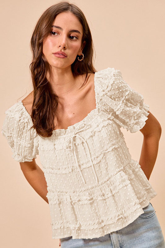 Charm Me Ruffle Top-Off White-SMALL-Cute-Trendy-Shop-Womens-Boutique-Clothing-Store