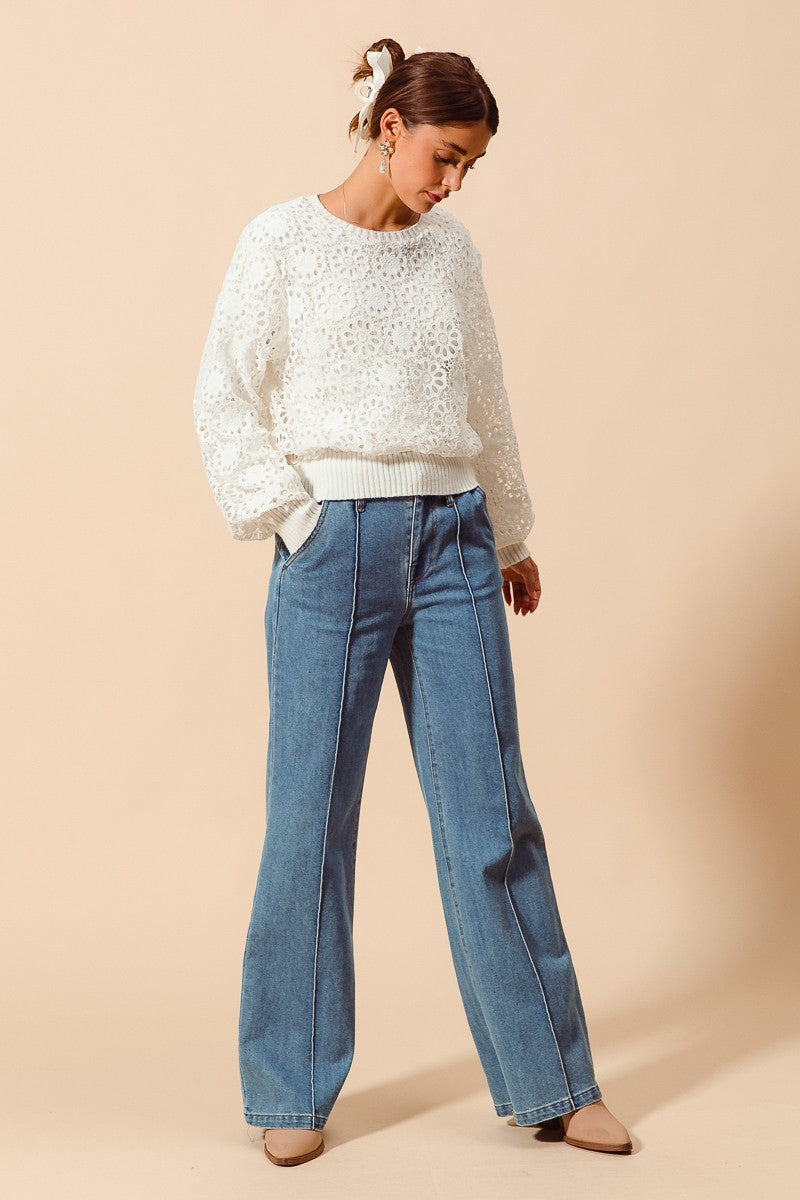 Indigo Rebel Straight leg denim jeans-[option4]-[option5]-Cute-Trendy-Shop-Womens-Boutique-Clothing-Store