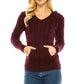 Attention Getter Burgundy Hooded Sweater-[option4]-[option5]-Cute-Trendy-Shop-Womens-Boutique-Clothing-Store