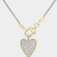Love On The Line Stone Heart Necklace-[option4]-[option5]-Cute-Trendy-Shop-Womens-Boutique-Clothing-Store