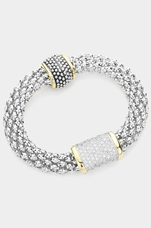 Forever Young Two Tone Magnetic Bracelet-[option4]-[option5]-Cute-Trendy-Shop-Womens-Boutique-Clothing-Store