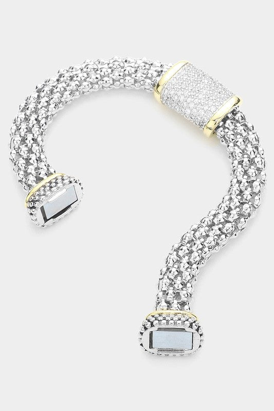 Forever Young Two Tone Magnetic Bracelet-[option4]-[option5]-Cute-Trendy-Shop-Womens-Boutique-Clothing-Store