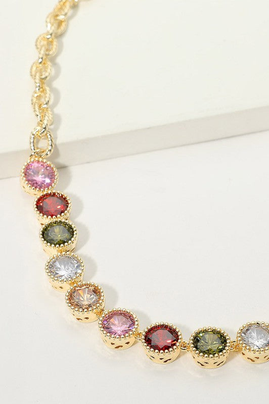 On The Town Multicolor Necklace-[option4]-[option5]-Cute-Trendy-Shop-Womens-Boutique-Clothing-Store