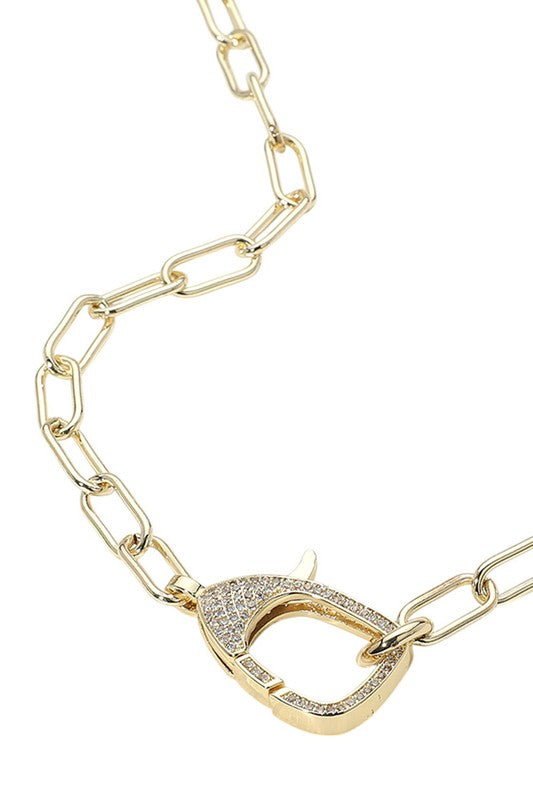 Just A Dream Paperclip Necklace-[option4]-[option5]-Cute-Trendy-Shop-Womens-Boutique-Clothing-Store