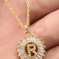 Small Radiant Initial Necklace A - W-[option4]-[option5]-Cute-Trendy-Shop-Womens-Boutique-Clothing-Store