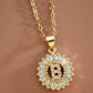 Small Radiant Initial Necklace A - W-[option4]-[option5]-Cute-Trendy-Shop-Womens-Boutique-Clothing-Store