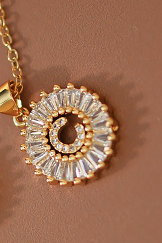 Small Radiant Initial Necklace A - W-[option4]-[option5]-Cute-Trendy-Shop-Womens-Boutique-Clothing-Store