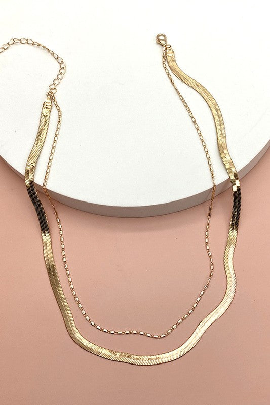 Simple Is Best Double Layering Necklace-[option4]-[option5]-Cute-Trendy-Shop-Womens-Boutique-Clothing-Store