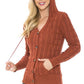 No Cover Up Button Rust Hooded Sweater-[option4]-[option5]-Cute-Trendy-Shop-Womens-Boutique-Clothing-Store