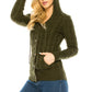 No Cover Up Button Olive Hooded Sweater-[option4]-[option5]-Cute-Trendy-Shop-Womens-Boutique-Clothing-Store