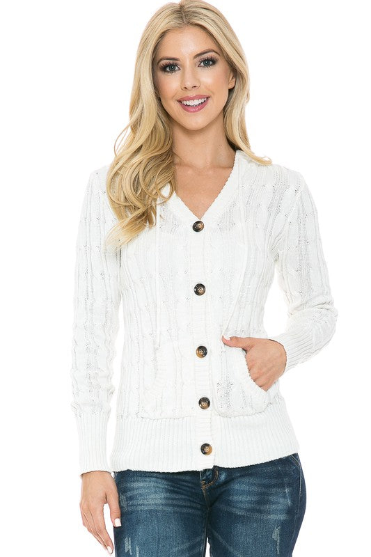 No Cover Up Button Off White Hooded Sweater-[option4]-[option5]-Cute-Trendy-Shop-Womens-Boutique-Clothing-Store