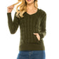 Attention Getter Olive Hooded Sweater-[option4]-[option5]-Cute-Trendy-Shop-Womens-Boutique-Clothing-Store