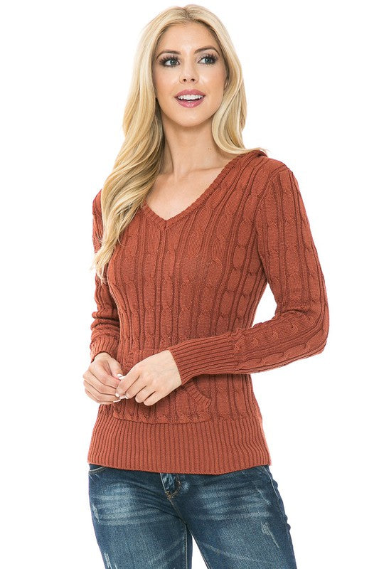 Attention Getter Rust Hooded Sweater-[option4]-[option5]-Cute-Trendy-Shop-Womens-Boutique-Clothing-Store