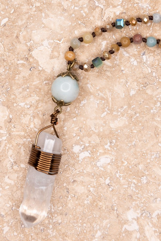 Into The Future Crystal & Amazonite Necklace-[option4]-[option5]-Cute-Trendy-Shop-Womens-Boutique-Clothing-Store