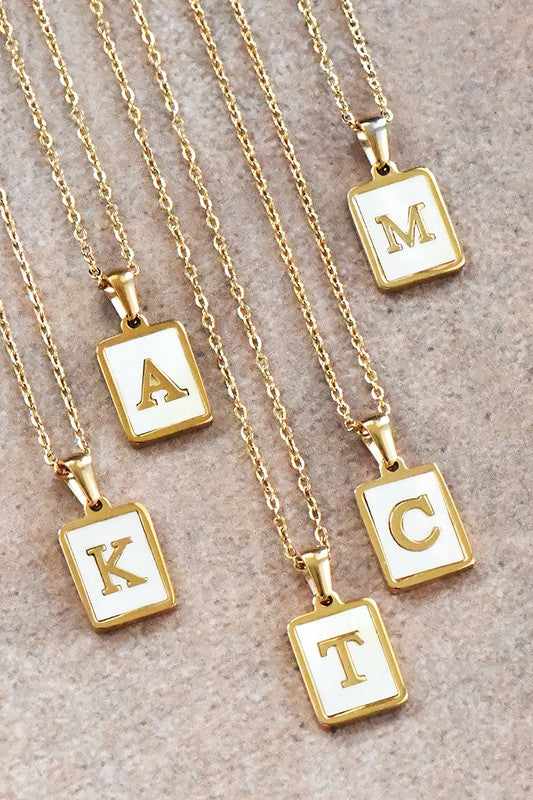Gold Initial Tag Necklace Q-[option4]-[option5]-Cute-Trendy-Shop-Womens-Boutique-Clothing-Store