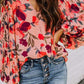 Hear The Rain Floral V Neck Top-[option4]-[option5]-Cute-Trendy-Shop-Womens-Boutique-Clothing-Store