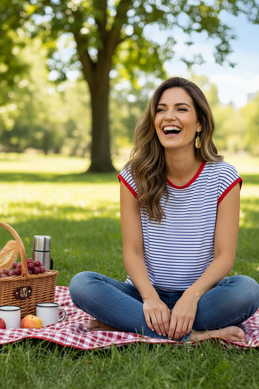 Picnic Time Stripe T-Shirt-[option4]-[option5]-Cute-Trendy-Shop-Womens-Boutique-Clothing-Store