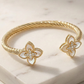 Mother of Pearl Clover Cable Bracelet-[option4]-[option5]-Cute-Trendy-Shop-Womens-Boutique-Clothing-Store