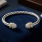 Respect the Style Woven CZ Tip Cuff Bracelet-[option4]-[option5]-Cute-Trendy-Shop-Womens-Boutique-Clothing-Store