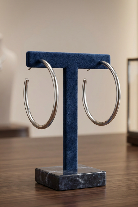 Everyday Style Hoop Earrings-Silver-Cute-Trendy-Shop-Womens-Boutique-Clothing-Store