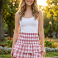 Out For The Day Gingham Skirt-Pink-SMALL-[option4]-[option5]-Cute-Trendy-Shop-Womens-Boutique-Clothing-Store