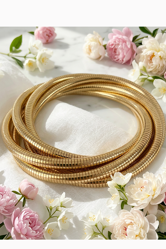 Sleek and Shiny 5 Chain Bracelet-Cute-Trendy-Shop-Womens-Boutique-Clothing-Store