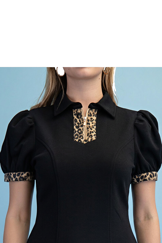 Wildside Zip-Front A-Line Mini Dress-Cute-Trendy-Shop-Womens-Boutique-Clothing-Store