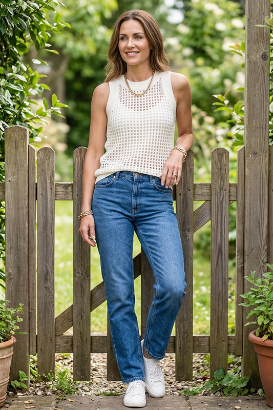 Sunset Glow Open-Knit Tank Top-Cute-Trendy-Shop-Womens-Boutique-Clothing-Store