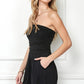 Best Choice Black Strapless Romper-[option4]-[option5]-Cute-Trendy-Shop-Womens-Boutique-Clothing-Store