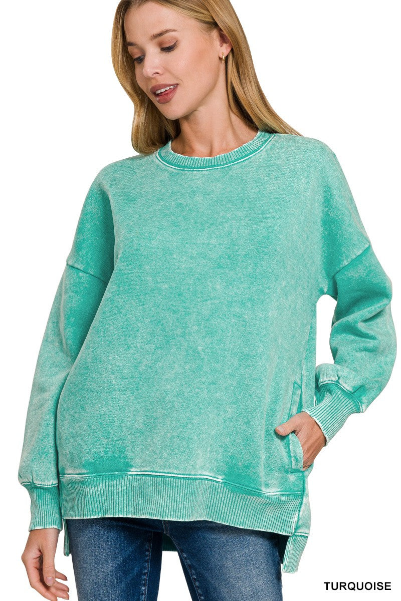 Stay Cozy Sweatshirt Turquoise-[option4]-[option5]-Cute-Trendy-Shop-Womens-Boutique-Clothing-Store