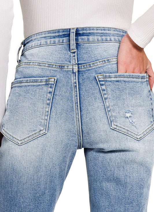 Short Girl Perfect Cropped Jeans-Cute-Trendy-Shop-Womens-Boutique-Clothing-Store