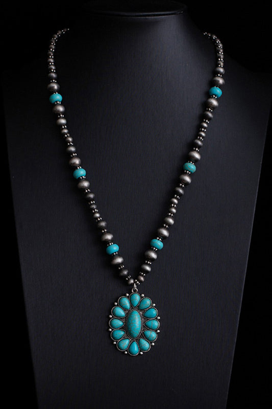 Saddle Up Single Chain Western Bead Necklace-1-Cute-Trendy-Shop-Womens-Boutique-Clothing-Store