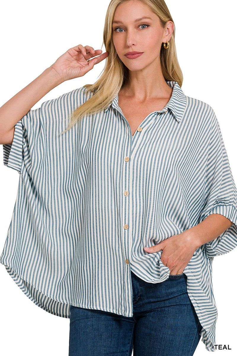Salute the Stripes Top Teal-[option4]-[option5]-Cute-Trendy-Shop-Womens-Boutique-Clothing-Store