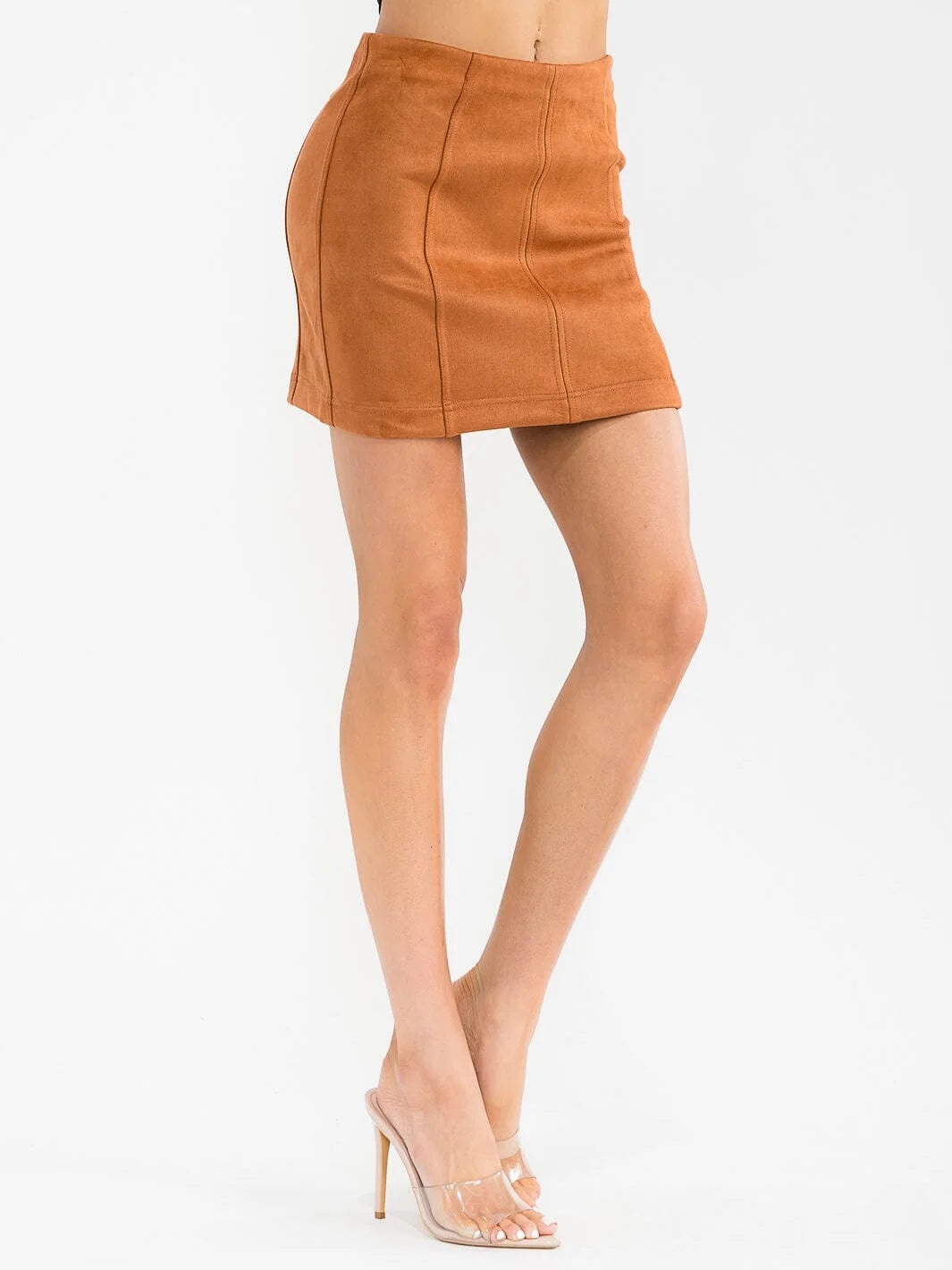 Uptown Velvet Zip Mini Skirt-Cute-Trendy-Shop-Womens-Boutique-Clothing-Store