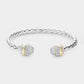 Respect the Style Woven CZ Tip Cuff Bracelet-[option4]-[option5]-Cute-Trendy-Shop-Womens-Boutique-Clothing-Store