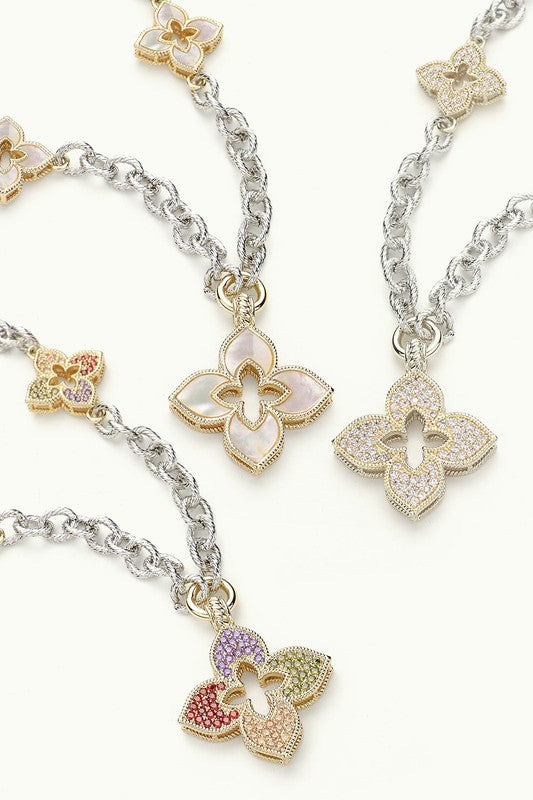 Lucky Day Elegant Clover Pendant-[option4]-[option5]-Cute-Trendy-Shop-Womens-Boutique-Clothing-Store