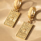 Let The Sun Shine Gold Dangle Earrings