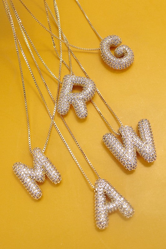 Personalized Bubble Necklace M Gold-Cute-Trendy-Shop-Womens-Boutique-Clothing-Store