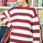 Good Times Maroon Striped Sweater-[option4]-[option5]-Cute-Trendy-Shop-Womens-Boutique-Clothing-Store