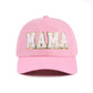 Mama Chenille Patch Baseball Cap-Pink-Cute-Trendy-Shop-Womens-Boutique-Clothing-Store