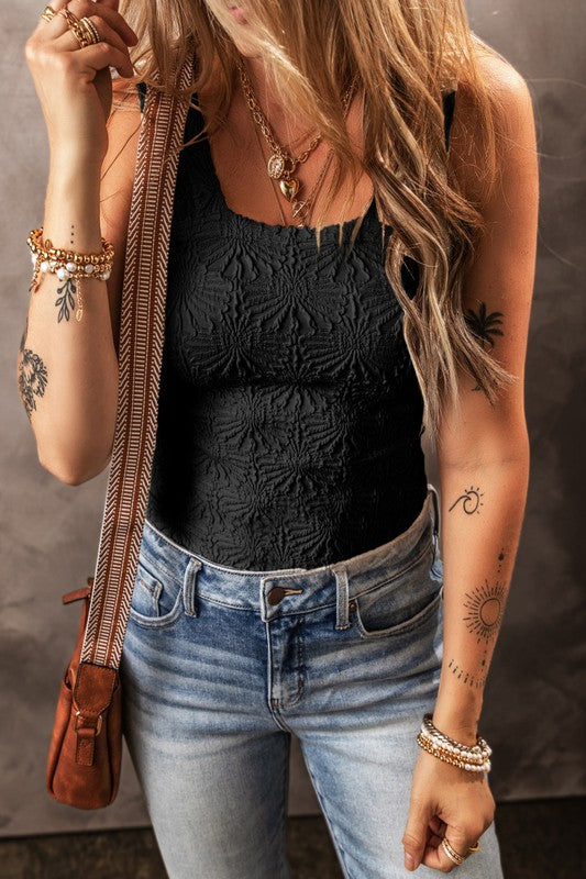 Down The Road Textured Tank Top Black-[option4]-[option5]-Cute-Trendy-Shop-Womens-Boutique-Clothing-Store