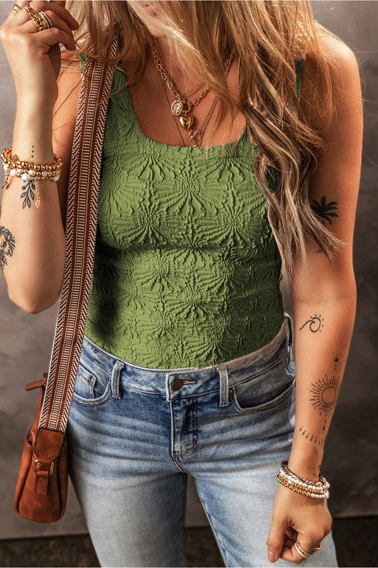 Down The Road Textured Tank Top Green-[option4]-[option5]-Cute-Trendy-Shop-Womens-Boutique-Clothing-Store
