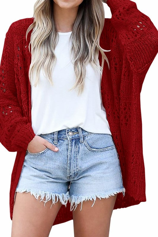 Chilly Evening Red Crochet Sweater-[option4]-[option5]-Cute-Trendy-Shop-Womens-Boutique-Clothing-Store