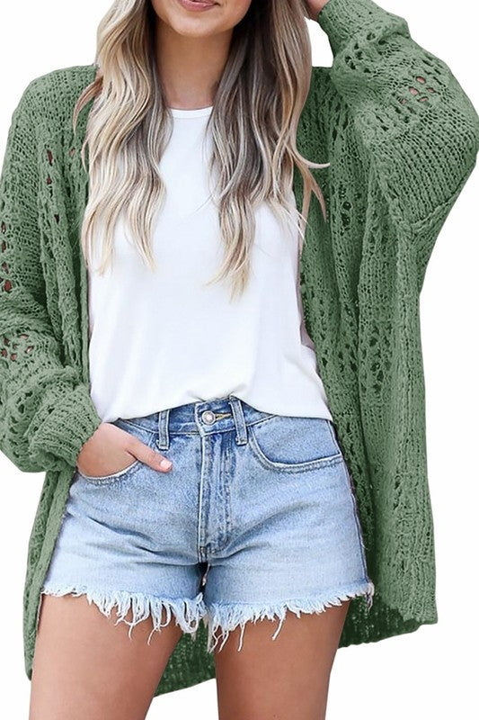 Chilly Evening Green Crochet Sweater-[option4]-[option5]-Cute-Trendy-Shop-Womens-Boutique-Clothing-Store