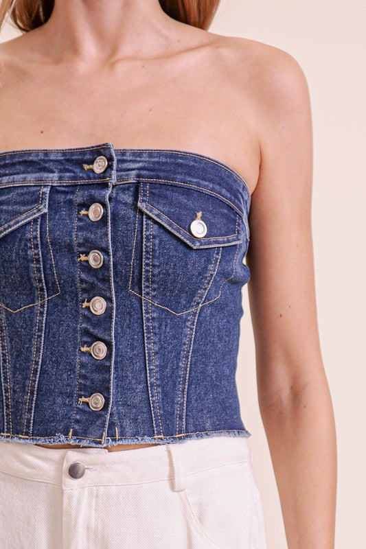 Out On The Ranch Denim Top-Cute-Trendy-Shop-Womens-Boutique-Clothing-Store