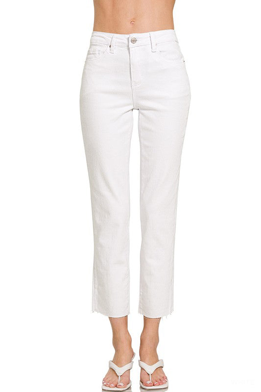 No Rules Apply White Cropped Jeans-[option4]-[option5]-Cute-Trendy-Shop-Womens-Boutique-Clothing-Store