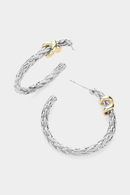 It's All The Same Two Tone Hoops-[option4]-[option5]-Cute-Trendy-Shop-Womens-Boutique-Clothing-Store