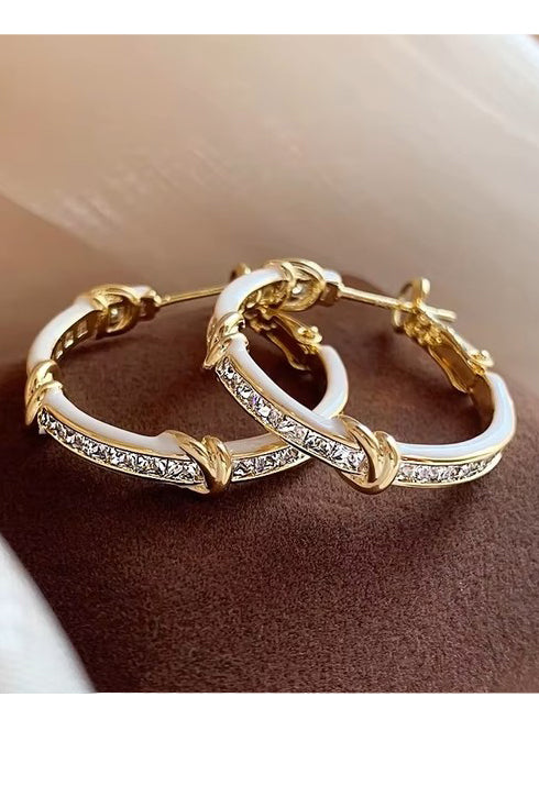 Fabulously Fabulous White and Gold Earrings-[option4]-[option5]-Cute-Trendy-Shop-Womens-Boutique-Clothing-Store