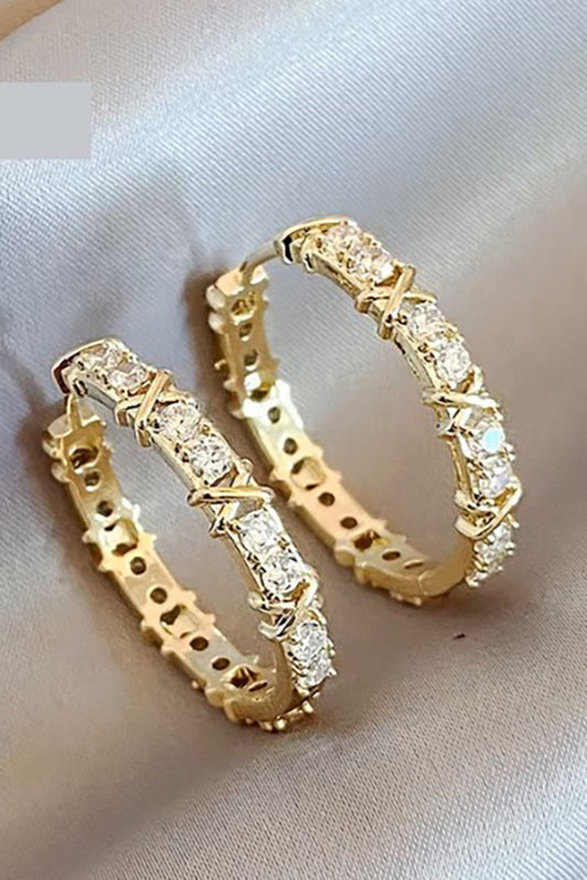 What Style You Have Gold Sparkling Earrings-[option4]-[option5]-Cute-Trendy-Shop-Womens-Boutique-Clothing-Store